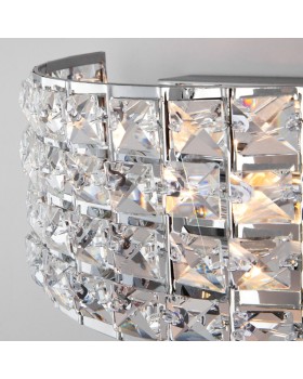 Бра Eurosvet 10115/2 хром/прозрачный хрусталь Strotskis-foto3