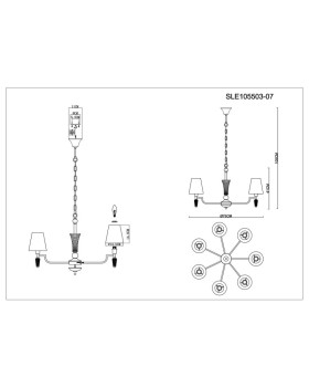 Подвесная люстра Evoluce SLE105503-07-foto10