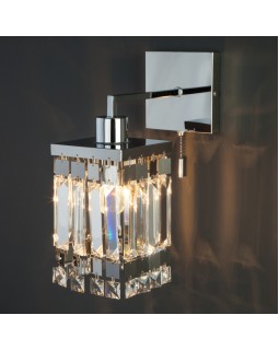 Бра Eurosvet 10100/1 хром/прозрачный хрусталь Strotskis-foto3