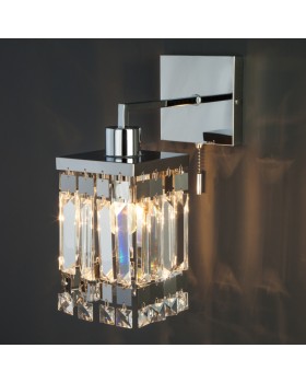 Бра Eurosvet 10100/1 хром/прозрачный хрусталь Strotskis-foto3