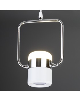 Подвесной светильник Eurosvet 50165/1 LED хром/белый-foto3