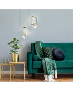 Подвесной светильник Eurosvet 50165/1 LED золото/белый-foto4