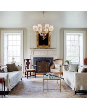 Подвесная люстра Eurosvet 60091/8 перламутровое золото-foto2