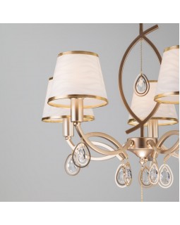 Подвесная люстра Eurosvet 60091/5 перламутровое золото-foto4