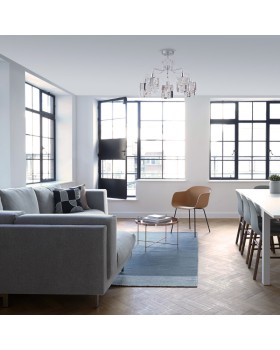 Люстра на штанге Eurosvet 10101/5 хром/прозрачный хрусталь Strotskis-foto2