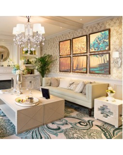 Бра Eurosvet 10098/1 серебро/тонированный хрусталь Strotskis-foto2