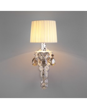 Бра Eurosvet 10098/1 серебро/тонированный хрусталь Strotskis-foto4