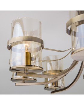 Люстра на штанге Eurosvet 60085/8 античная бронза-foto3