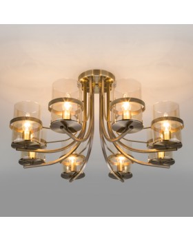 Люстра на штанге Eurosvet 60085/8 античная бронза-foto4