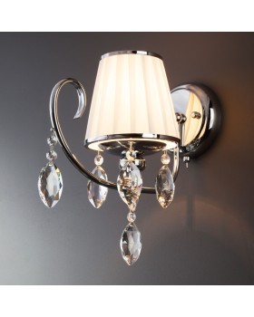 Бра Eurosvet 10021/1 хром/прозрачный хрусталь Strotskis-foto2
