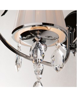 Бра Eurosvet 10021/1 хром/прозрачный хрусталь Strotskis-foto3