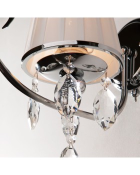 Бра Eurosvet 10021/1 хром/прозрачный хрусталь Strotskis-foto3