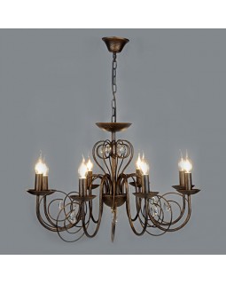 Подвесная люстра Eurosvet 60018/8 черный с золотом-foto2