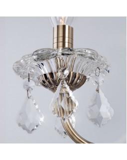 Бра Eurosvet 3281/2 античная бронза/прозрачный хрусталь Strotskis-foto3