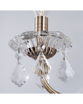 Бра Eurosvet 3281/2 античная бронза/прозрачный хрусталь Strotskis-foto3