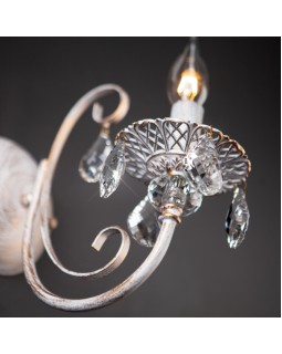 Бра Eurosvet 3305/1 белый с золотом/прозрачный хрусталь Strotskis-foto2