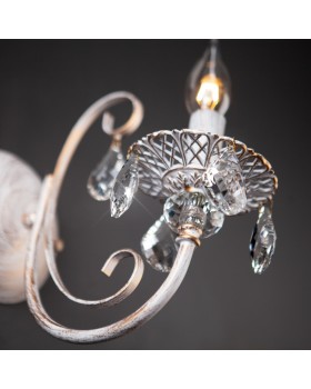 Бра Eurosvet 3305/1 белый с золотом/прозрачный хрусталь Strotskis-foto2