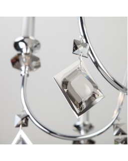 Подвесная люстра Eurosvet 10120/5 хром/дымчатый хрусталь Strotskis Smart (10110/5)-foto2