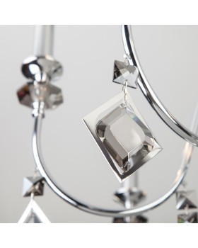 Подвесная люстра Eurosvet 10120/5 хром/дымчатый хрусталь Strotskis Smart (10110/5)-foto2