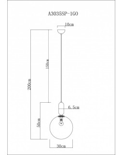 Подвесной светильник ARTE Lamp A3035SP-1GO-foto4