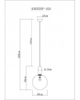 Подвесной светильник ARTE Lamp A3035SP-1GO-foto4