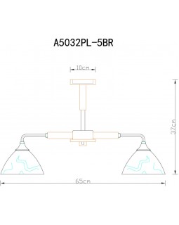 Люстра на штанге ARTE Lamp A5032PL-5BR-foto5