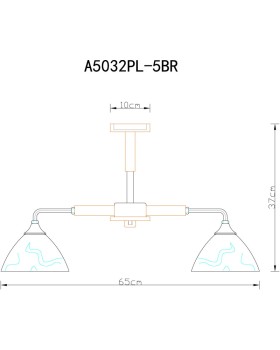 Люстра на штанге ARTE Lamp A5032PL-5BR-foto5