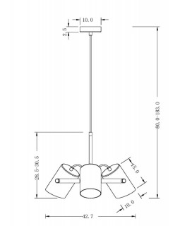 Подвесная люстра Freya FR4004PL-03WB-foto3
