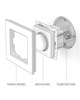 W1142013/ Электроустановочные изделия - Диммер (перламутровый рифленый)-foto4