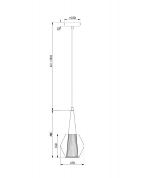 Подвесной светильник Freya FR8007PL-01GB-foto2