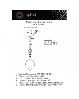 Подвесной светильник APLOYT APL.751.06.01-foto16
