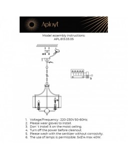 Подвесная люстра APLOYT APL.613.03.05-foto11