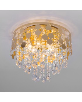 Подвесная люстра Eurosvet 10123/6 золото/прозрачный хрусталь Strotskis Smart (10114/6)-foto3