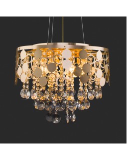 Подвесная люстра Eurosvet 10123/6 золото/прозрачный хрусталь Strotskis Smart (10114/6)-foto4