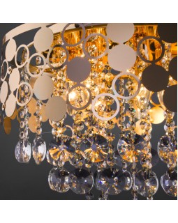 Подвесная люстра Eurosvet 10123/6 золото/прозрачный хрусталь Strotskis Smart (10114/6)-foto5