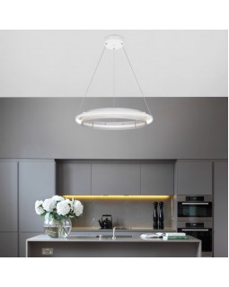 Подвесная люстра Eurosvet 90241/1 белый/ серебро Smart-foto4