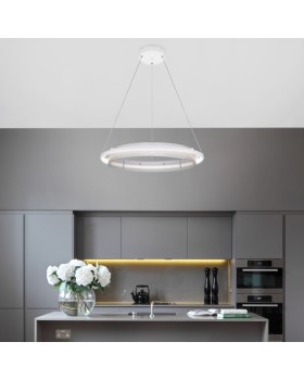 Подвесная люстра Eurosvet 90241/1 белый/ серебро Smart-foto4