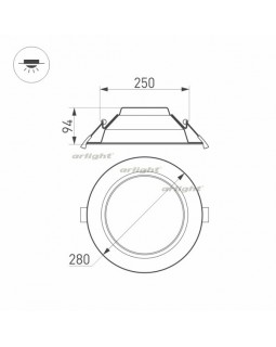 Светильник Downlight Arlight 023219(2)-foto3
