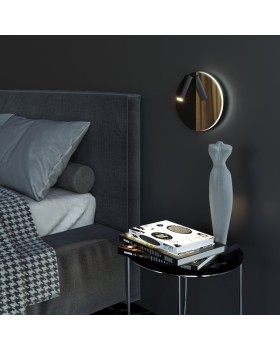 Бра Elektrostandard Drom LED чёрный/чёрный жемчуг (40105/LED)-foto2