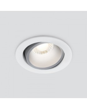 Встраиваемый светильник Elektrostandard 15267/LED 7W 4200K WH/SL белый/серебро