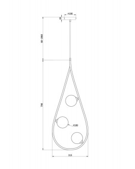 Подвесная люстра Freya FR4005PL-03B2-foto2