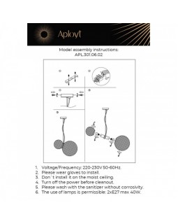 Подвесной светильник APLOYT APL.301.06.02-foto10