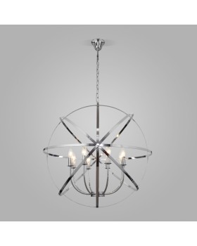 Подвесная люстра Eurosvet 60139/8 хром-foto2