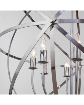 Подвесная люстра Eurosvet 60139/8 хром-foto3