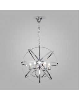 Подвесная люстра Eurosvet 60139/6 хром-foto2