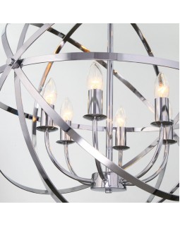 Подвесная люстра Eurosvet 60139/6 хром-foto3