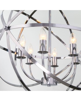 Подвесная люстра Eurosvet 60139/6 хром-foto3