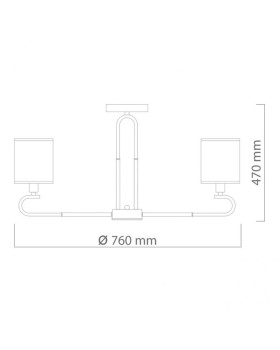 Люстра на штанге DeMarkt 667012508-foto12