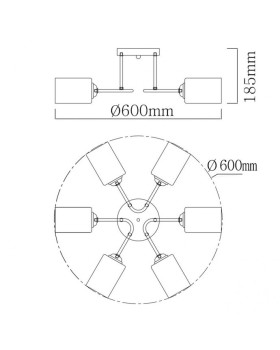 Люстра на штанге DeMarkt 106010506-foto10