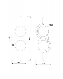 Бра Freya FR5124WL-02BS-foto2